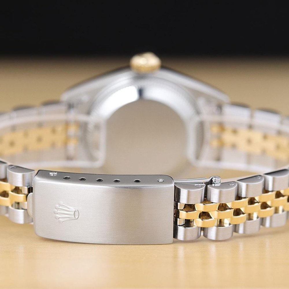 Rolex Datejust Champagne 18k Factory Women's Diamond Watch - Picture 3 of 6